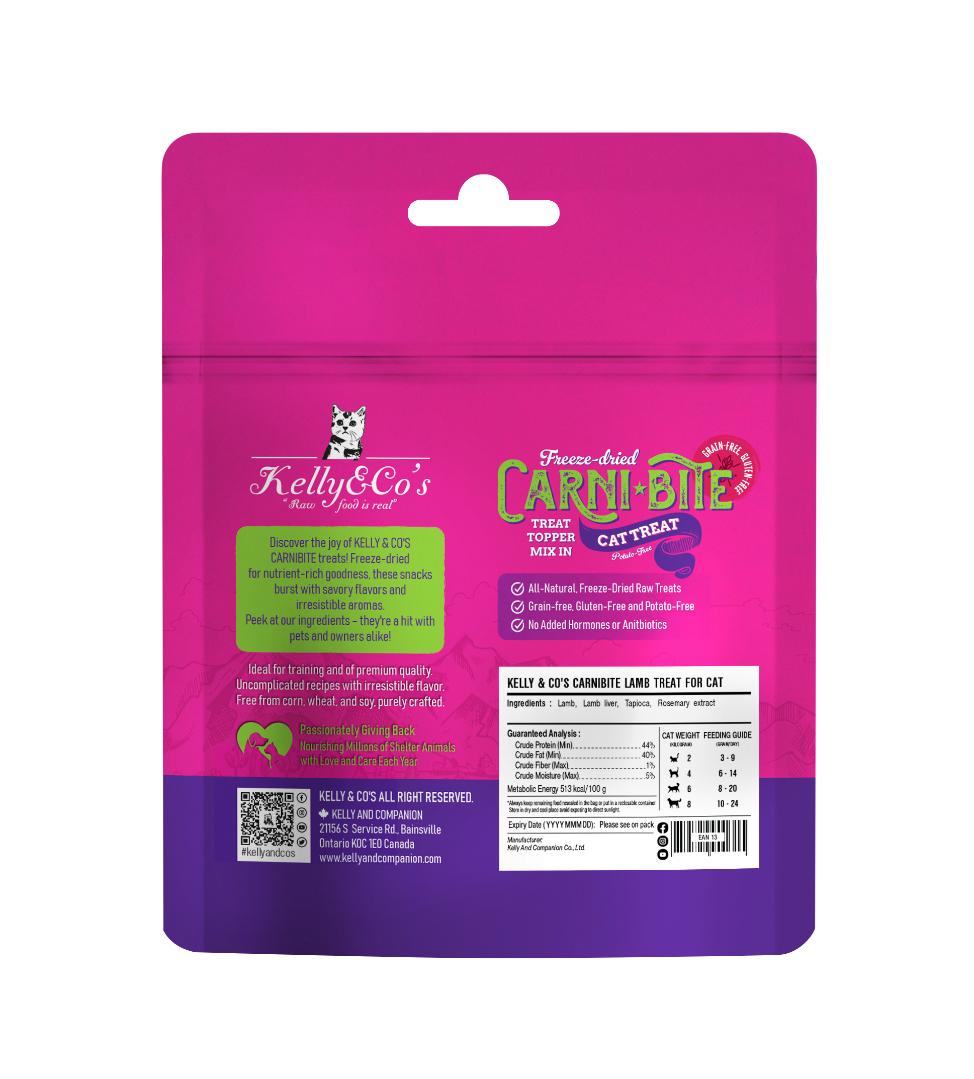 Kelly & Co's Freeze Dried Carnibite Lamb Treat
