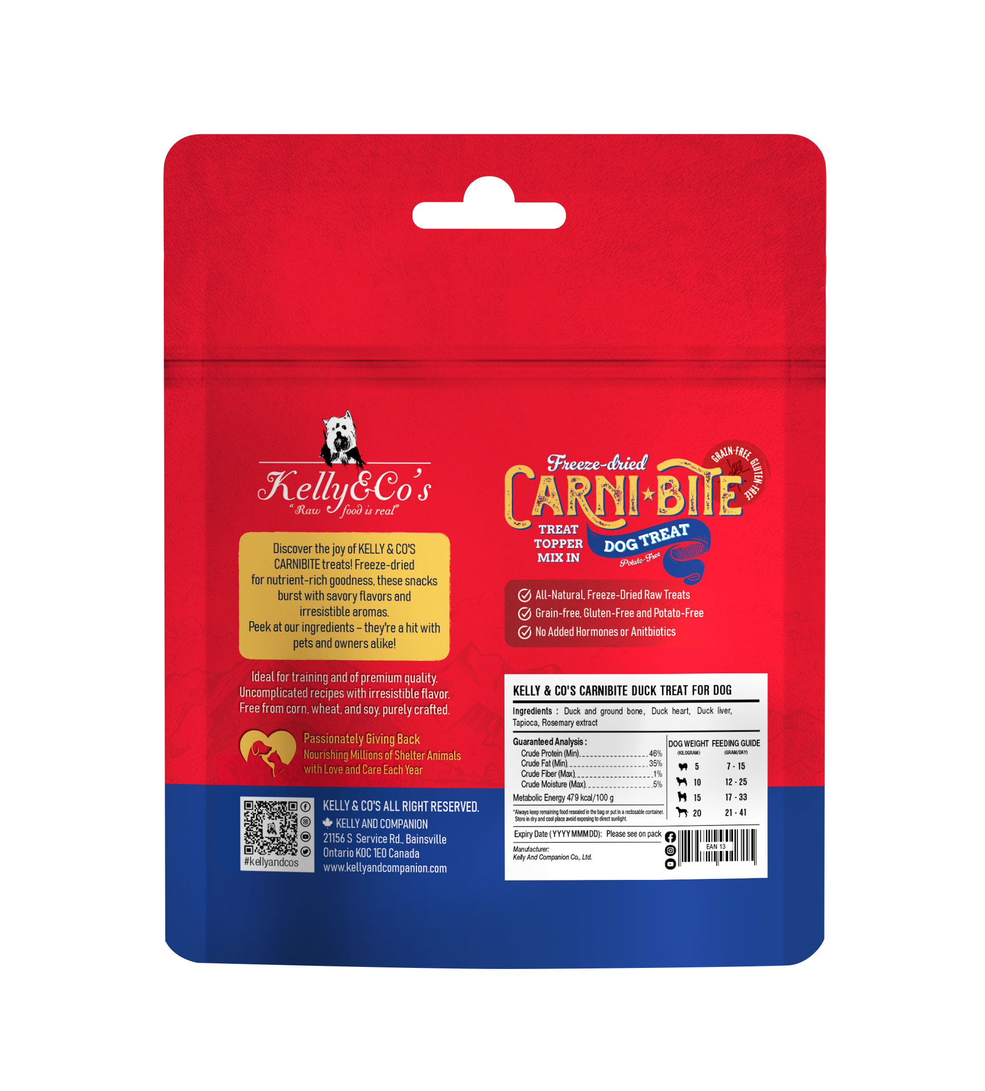 Kelly & Co's Freeze Dried Carnibite Duck