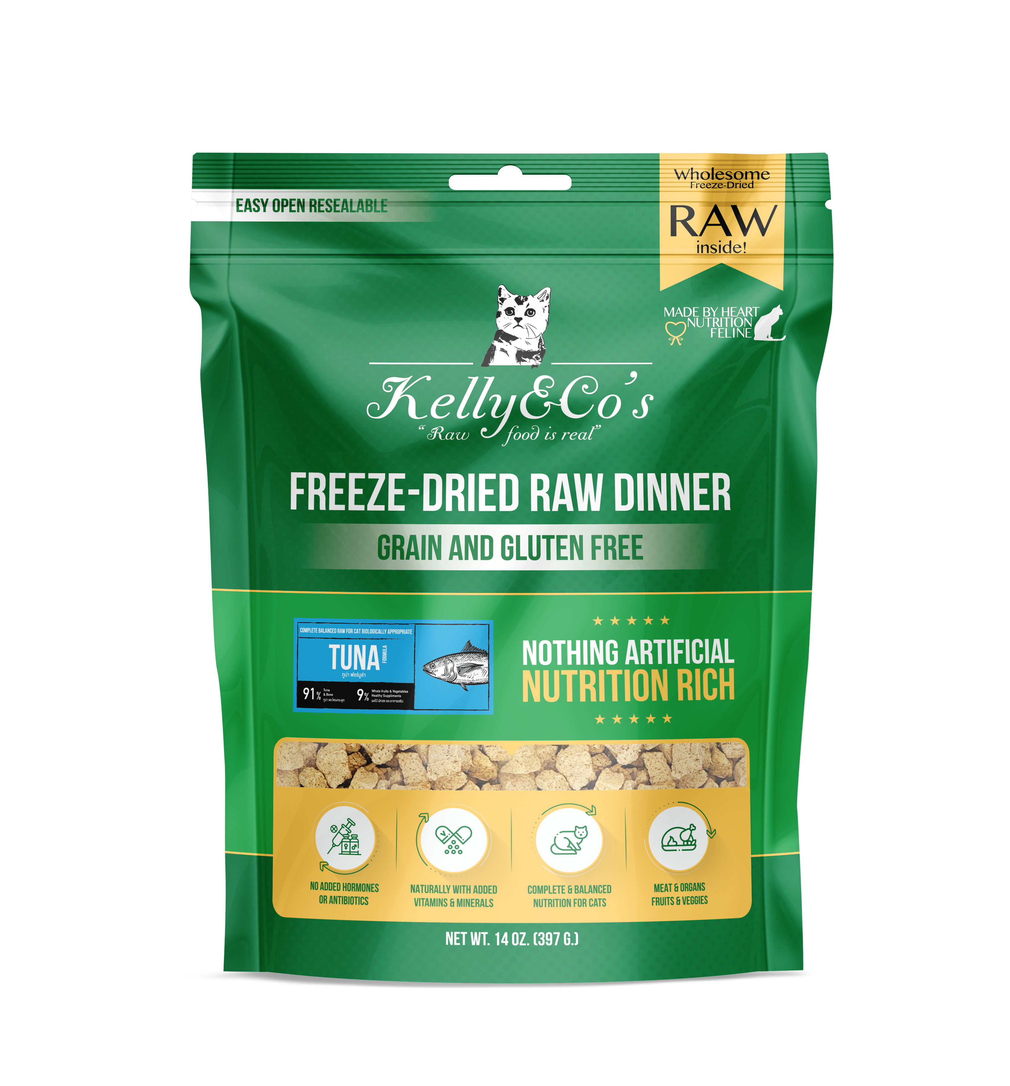 KELLY & CO'S Freeze-dried Raw Dinner Tuna Formula