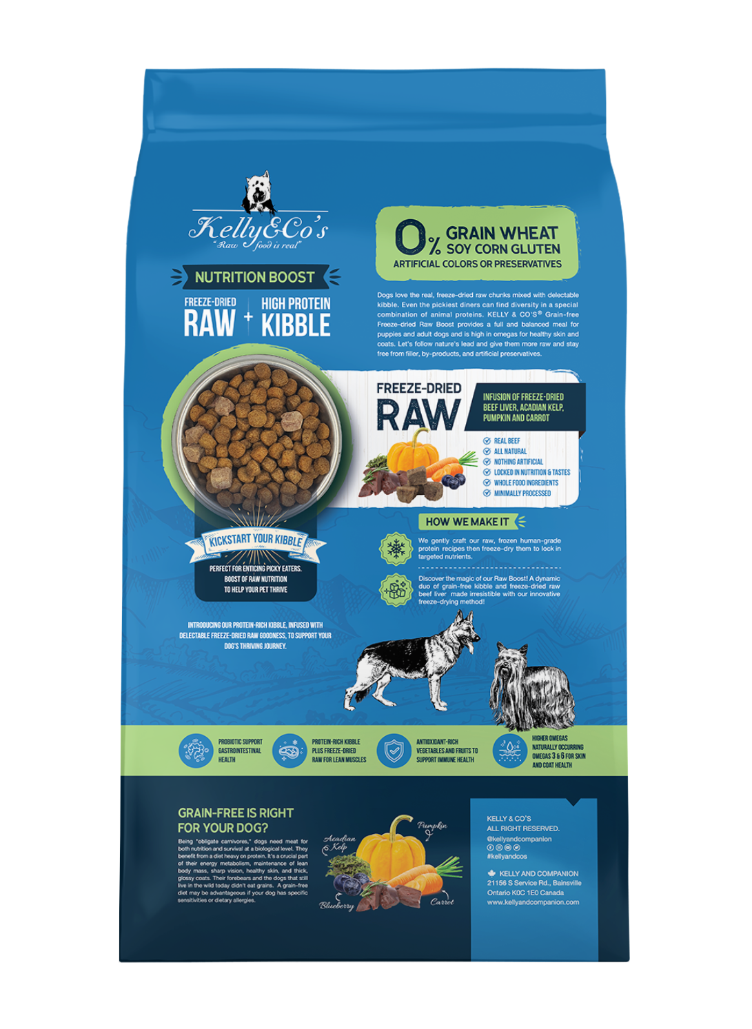 Kelly & Co's Grain- free Raw Boost Beef Liver