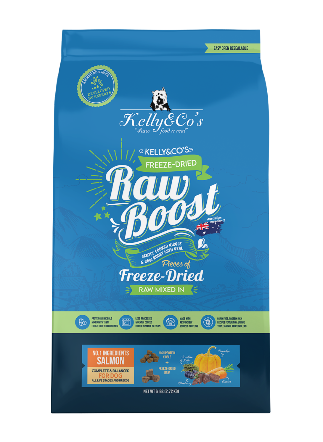 Kelly & Co's Grain- free Raw Boost Beef Liver