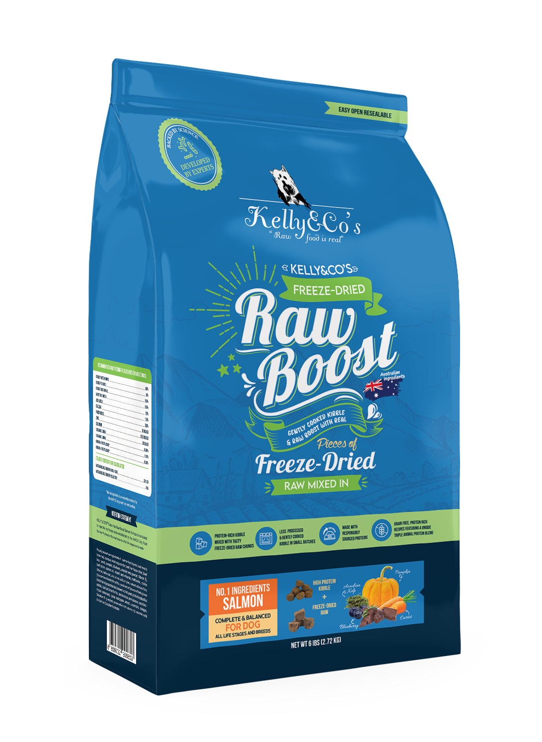 Kelly & Co's Grain- free Raw Boost Beef Liver
