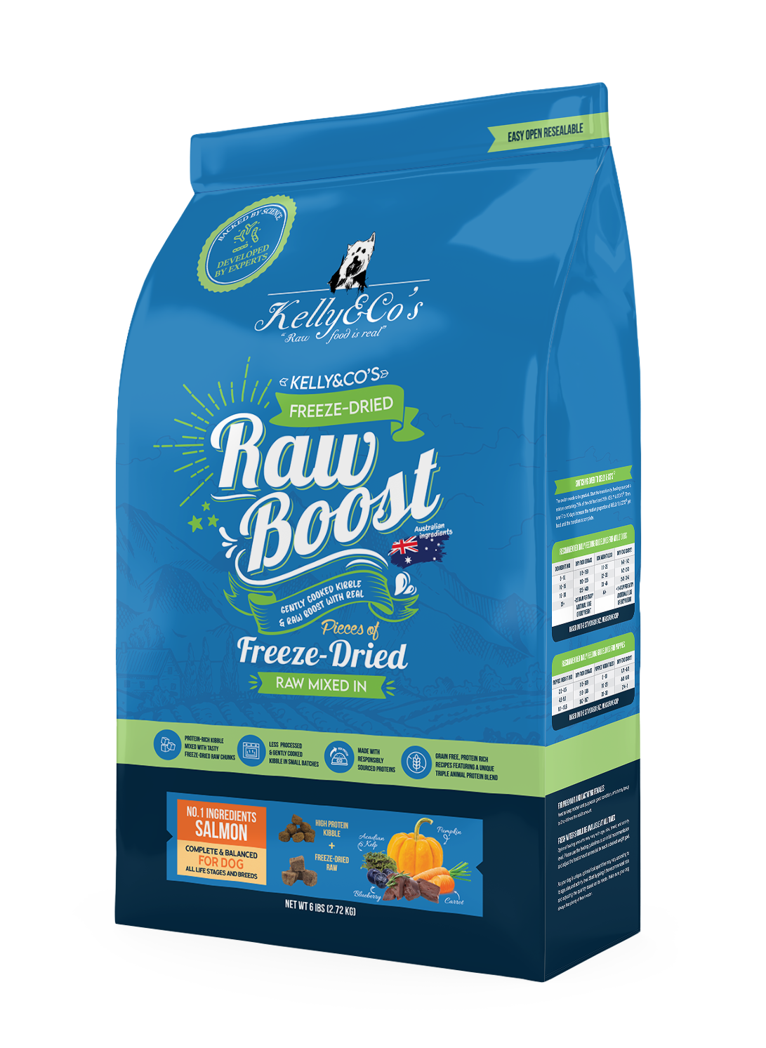 Kelly & Co's Grain- free Raw Boost Beef Liver