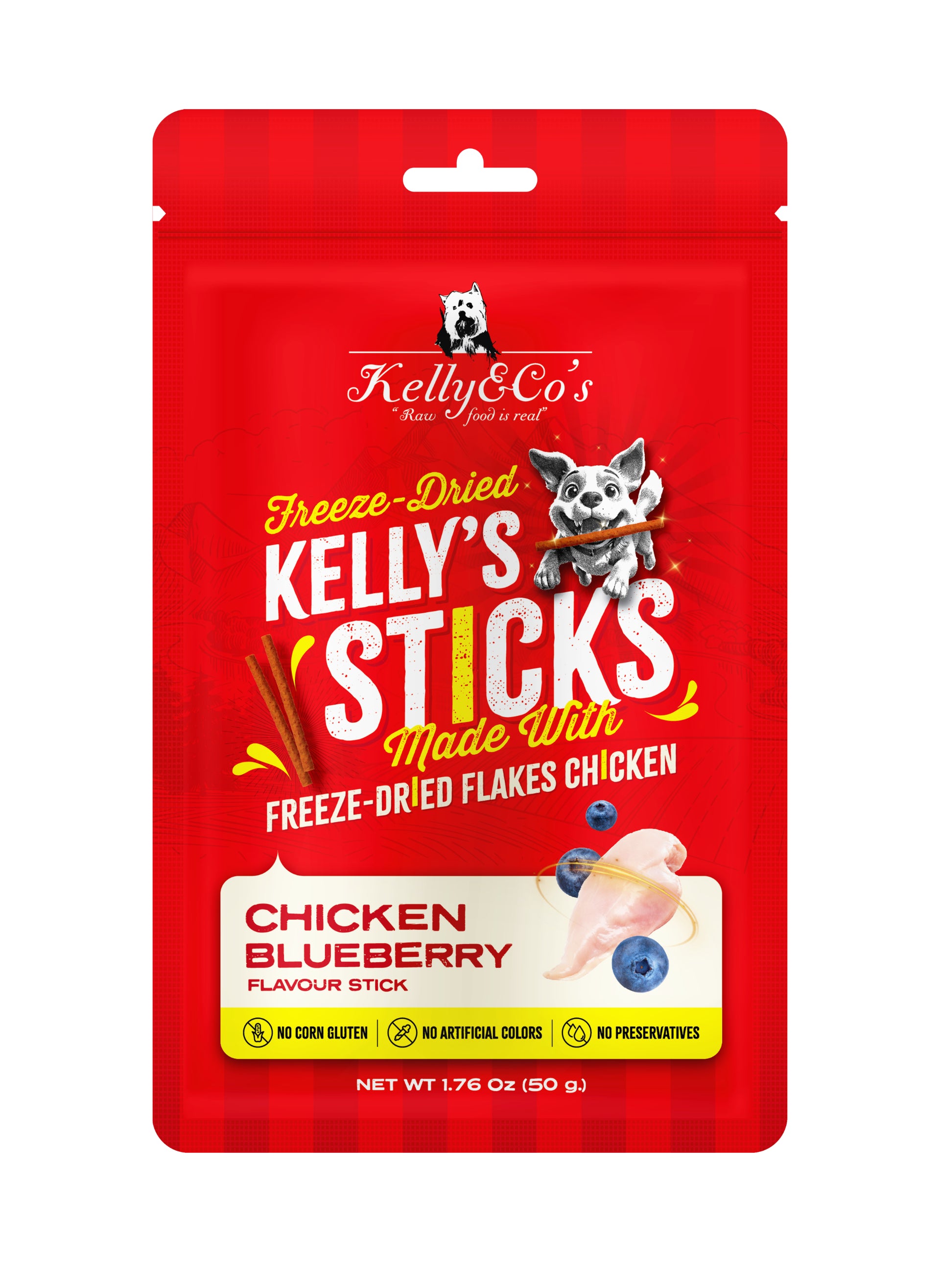 KELLY & CO'S FREEZE-DRIED STICK CHICKEN FLAVOUR