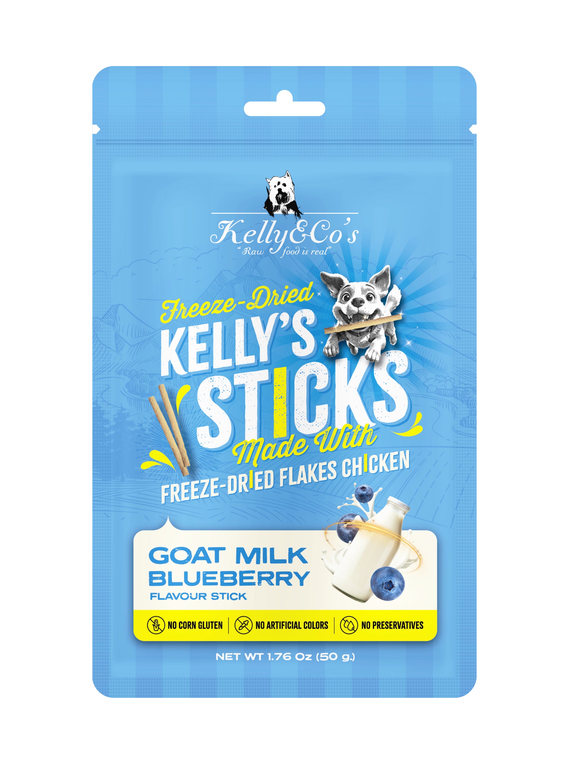 KELLY & CO'S FREEZE-DRIED STICK GOAT MILK FLAVOUR