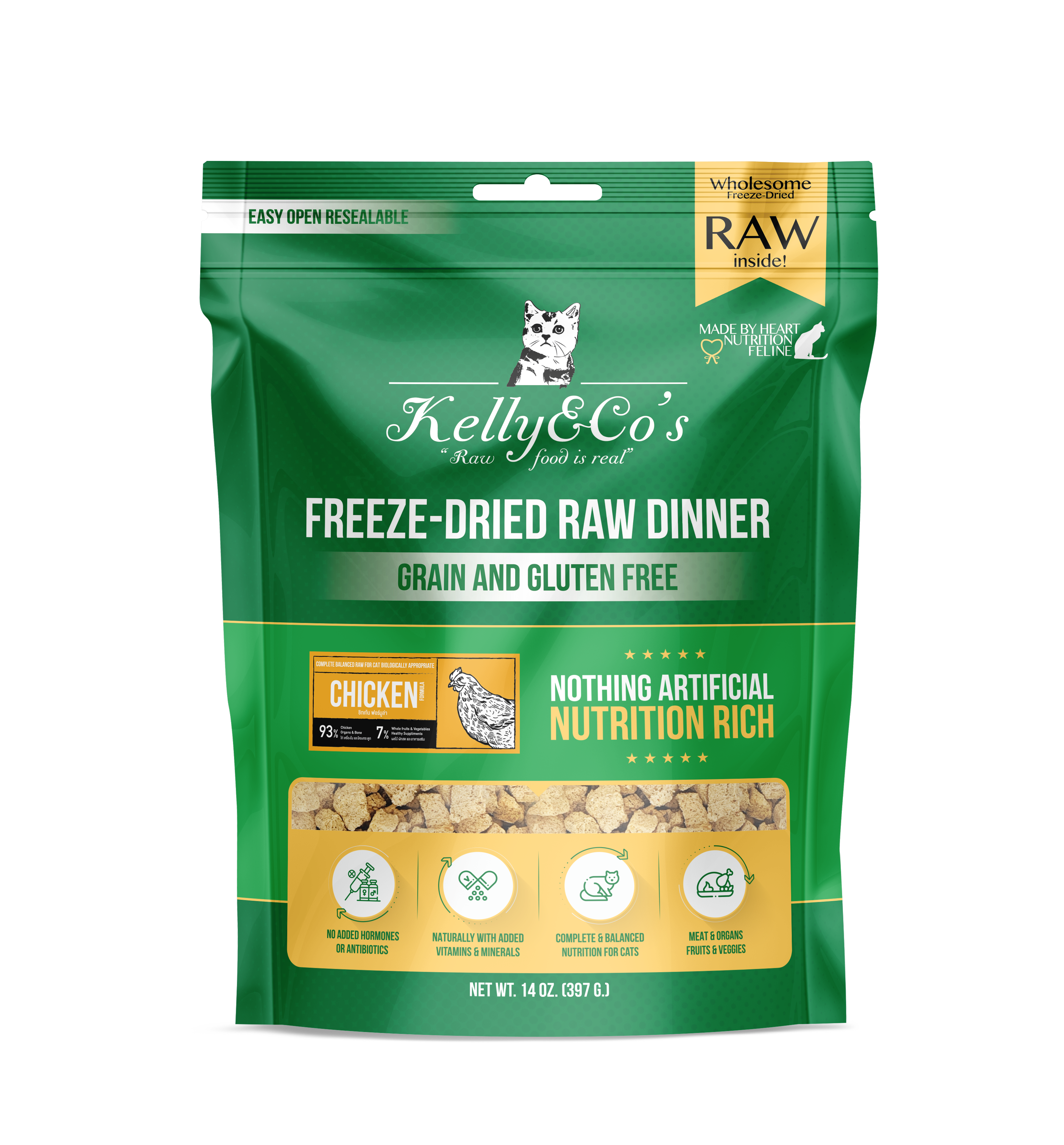 Kelly & Co's Freeze Dried Raw Dinner Chicken Formula